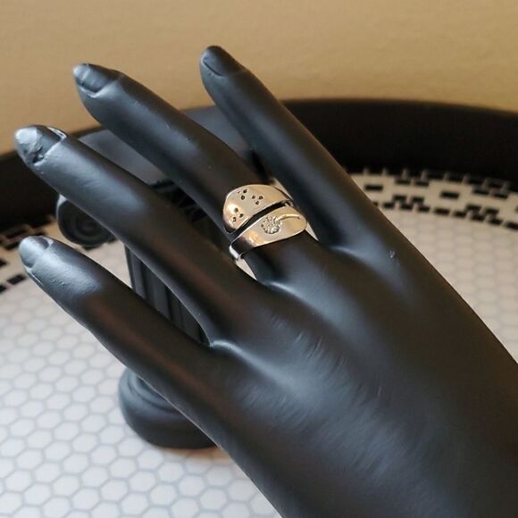 NEW Dandelion sterling silver wish flower ring - Picture 2 of 8